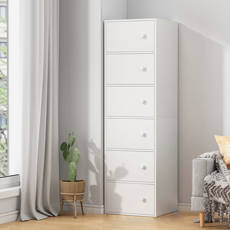 Minimalist Wooden Accent Cabinet Rectangle Storage Cabinet with Drawer