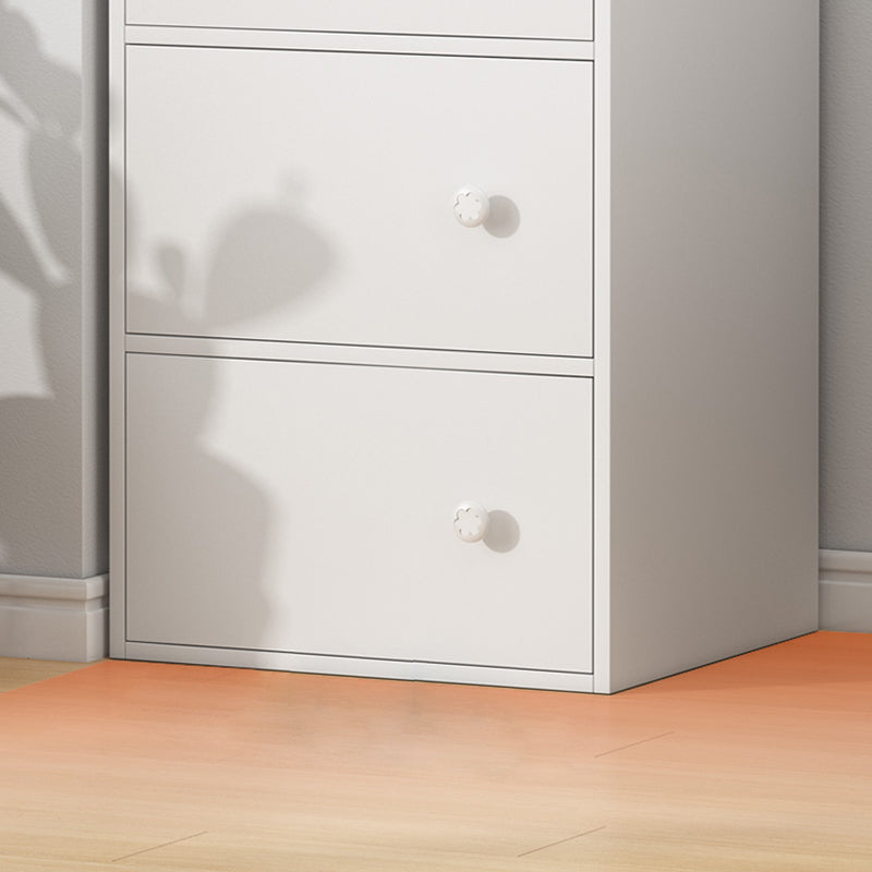 Minimalist Wooden Accent Cabinet Rectangle Storage Cabinet with Drawer