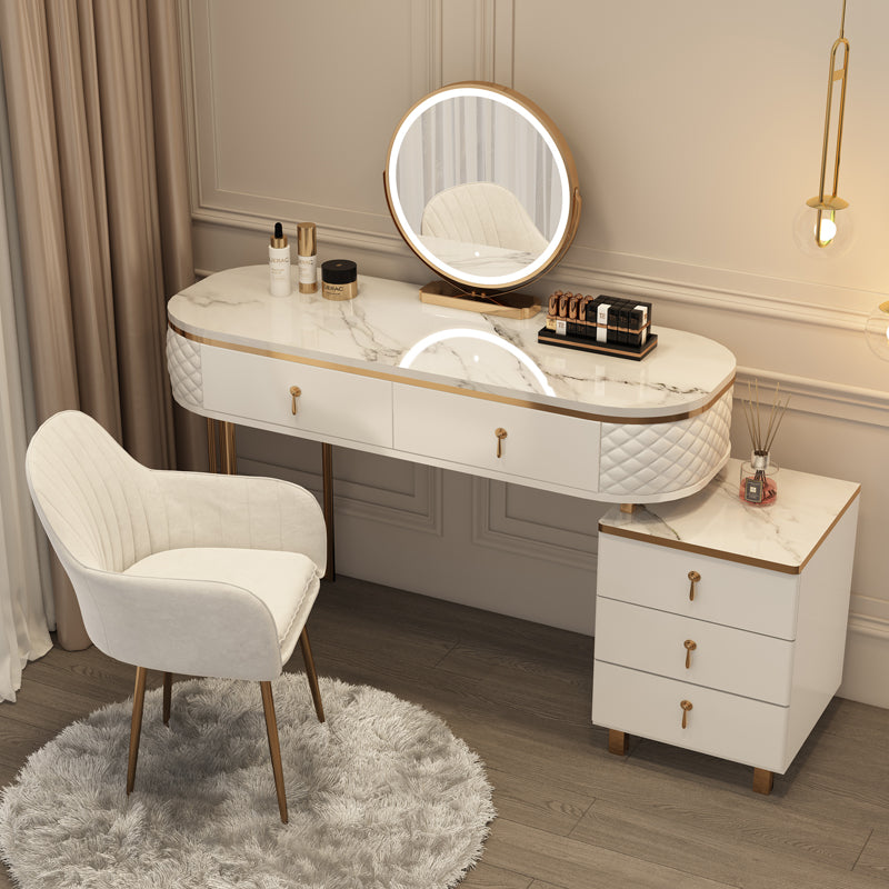 Glam Vanity Dressing Table 28.4" H Bedroom Makeup Counter with Drawer