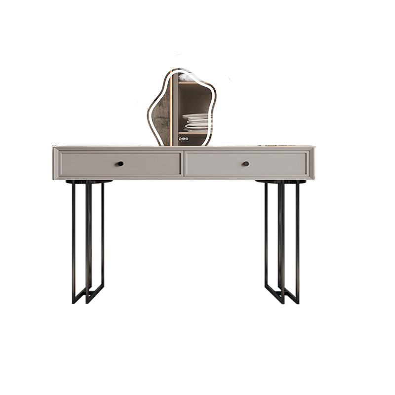 Standing Grey Makeup Vanity Desk Bedroom Vanity Dressing Table Set