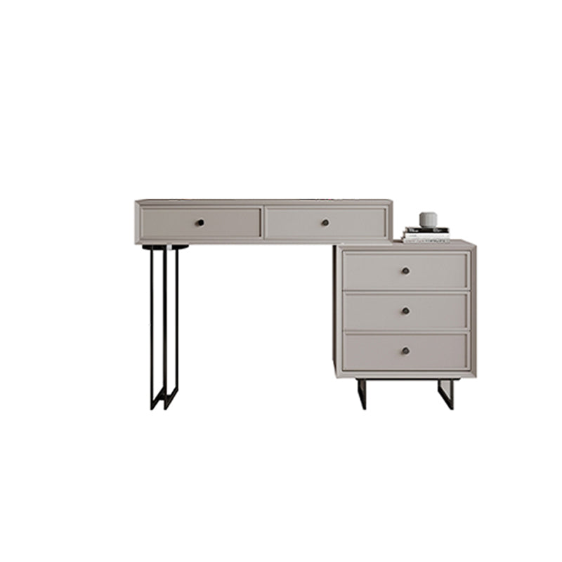 Standing Grey Makeup Vanity Desk Bedroom Vanity Dressing Table Set