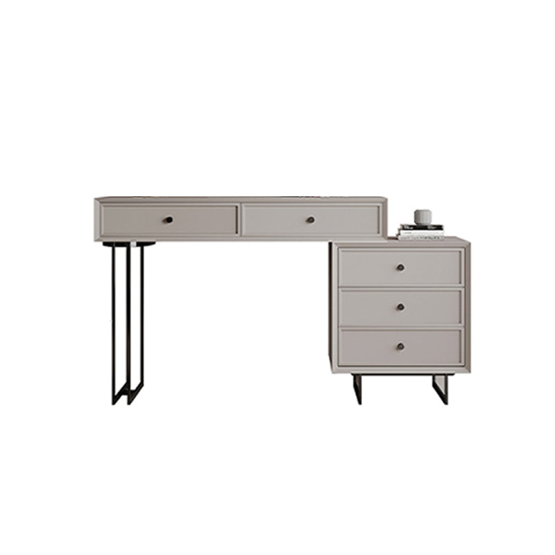 Standing Grey Makeup Vanity Desk Bedroom Vanity Dressing Table Set