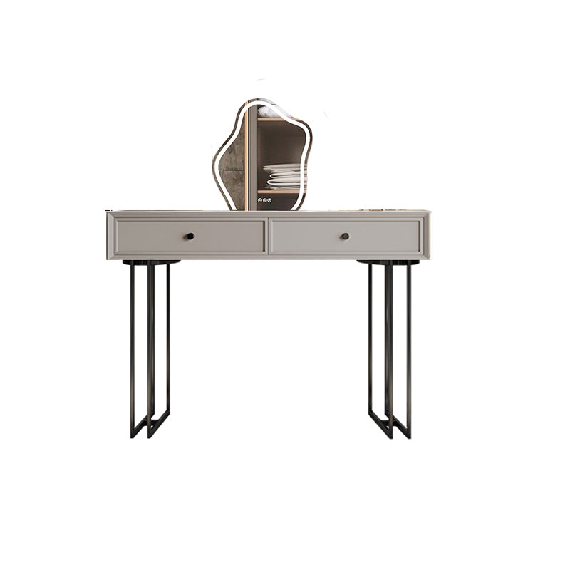 Standing Grey Makeup Vanity Desk Bedroom Vanity Dressing Table Set