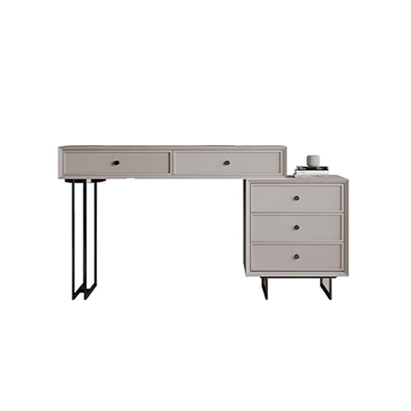 Standing Grey Makeup Vanity Desk Bedroom Vanity Dressing Table Set