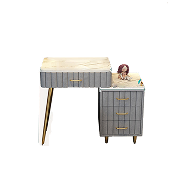 Lighted Mirror Makeup Vanity Desk Standing Makeup Vanity Set