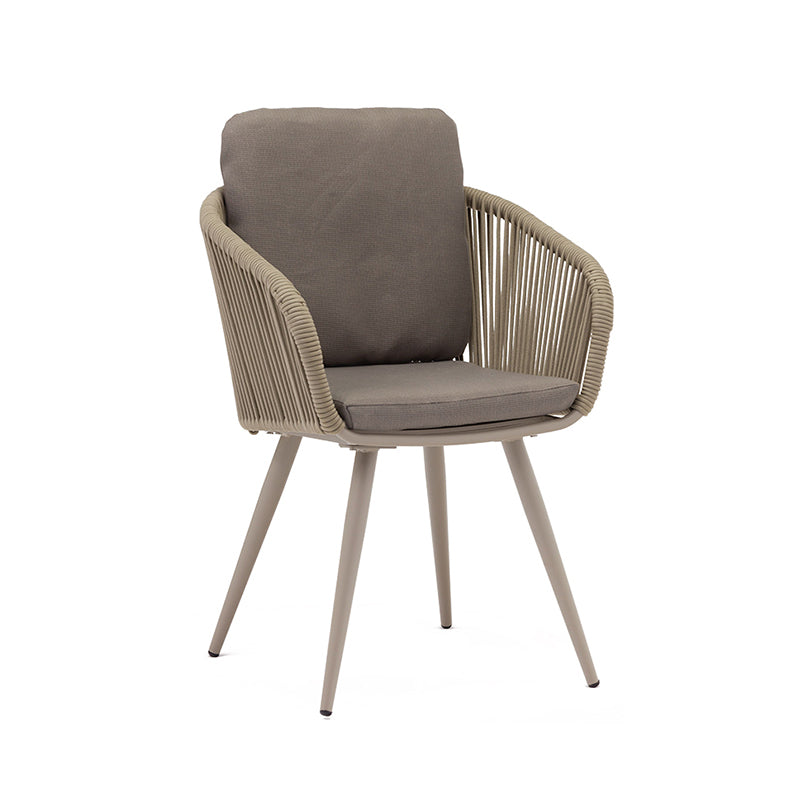 Grey Boho Style Dining Set Metal Oval 1/5/7 Pieces Dining Set