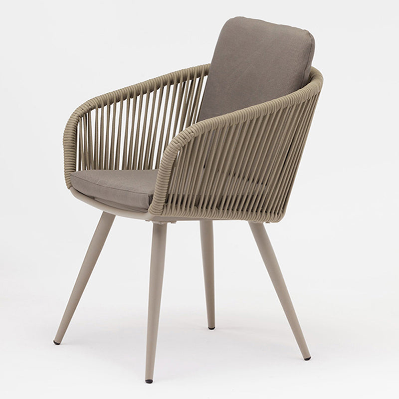 Grey Boho Style Dining Set Metal Oval 1/5/7 Pieces Dining Set