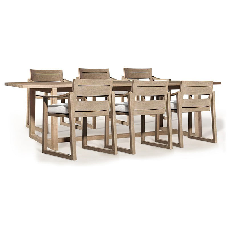 Solid Wood Dining Set Mildew Resistant 1/5/7 Pieces Dining Set