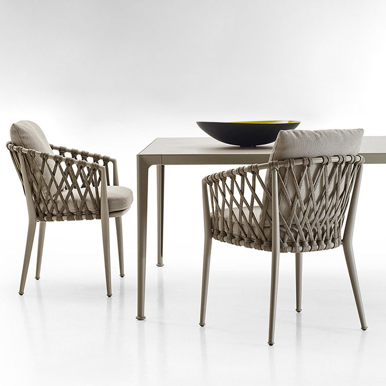 Boho Metal Dining Table Set 1/5/7/9 Pieces Patio Dining Table Set