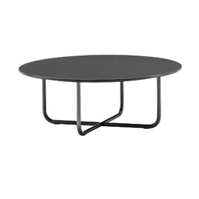 Industrial Outdoor Table Sintered Stone Top Table with Metal Base