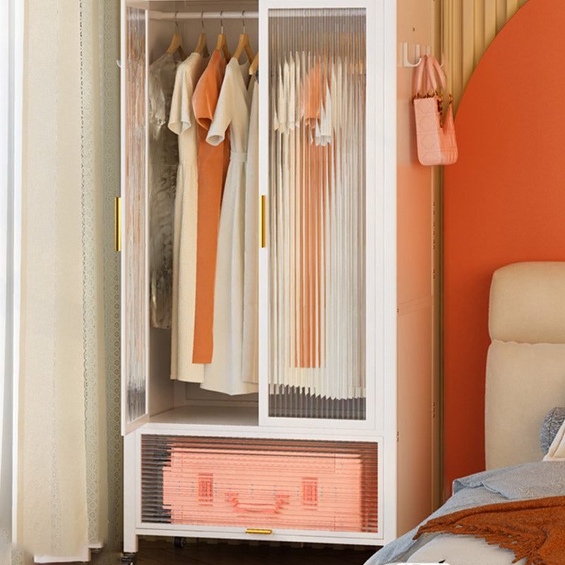 Modern Style Combination Armoire Glass Wardrobe Cabinet for Home