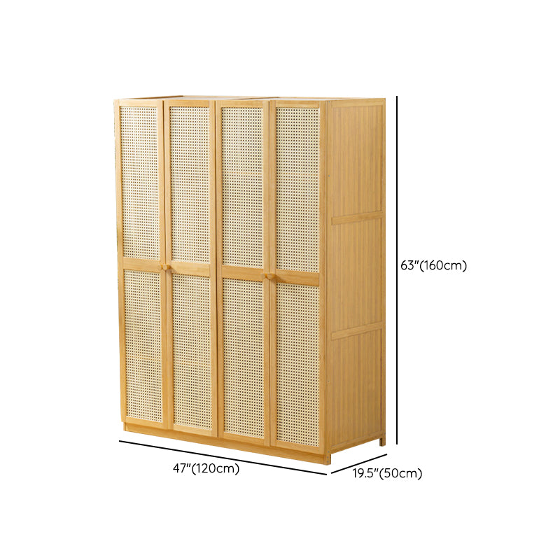 Modern Style Wardrobe Cabinet Wooden Wardrobe Armoire with Shelves
