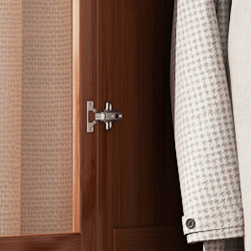 Modern Wardrobe Cabinet Solid Wood Clothes Rail Wardrobe Armoire