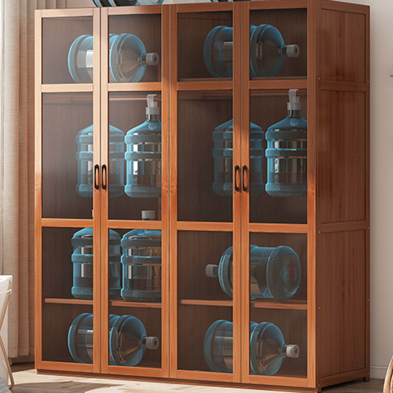 Modern Wardrobe Cabinet Solid Wood Clothes Rail Wardrobe Armoire