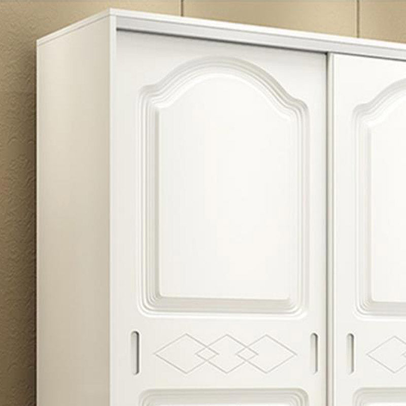 Contemporary Wardrobe Armoire Wood Combination Armoire With Doors