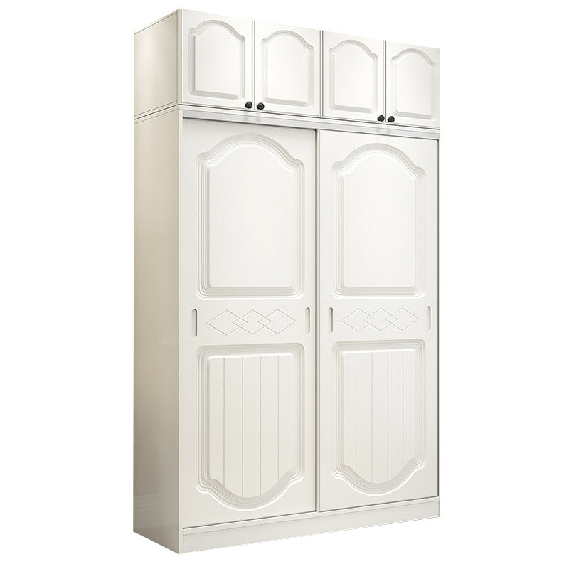 Contemporary Wardrobe Armoire Wood Combination Armoire With Doors