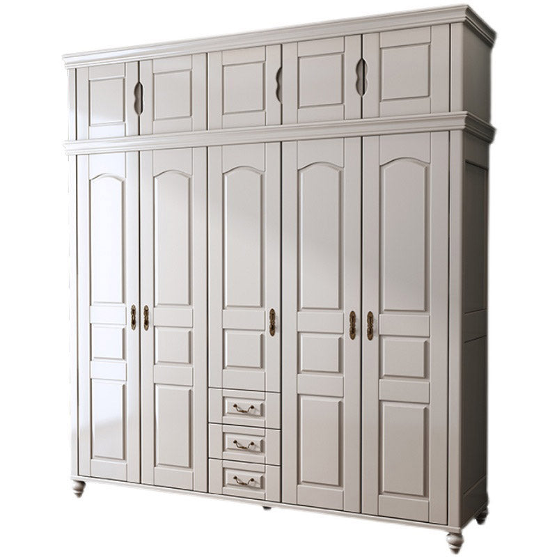 French Country Style Wardrobe Armoire Wooden Wardrobe for Home