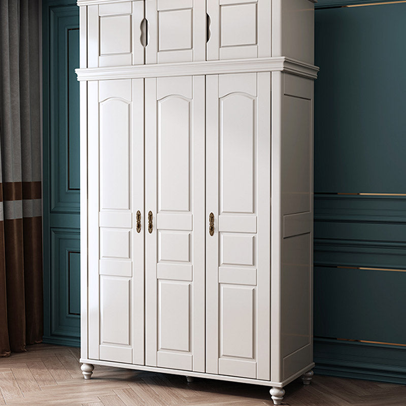 French Country Style Wardrobe Armoire Wooden Wardrobe for Home