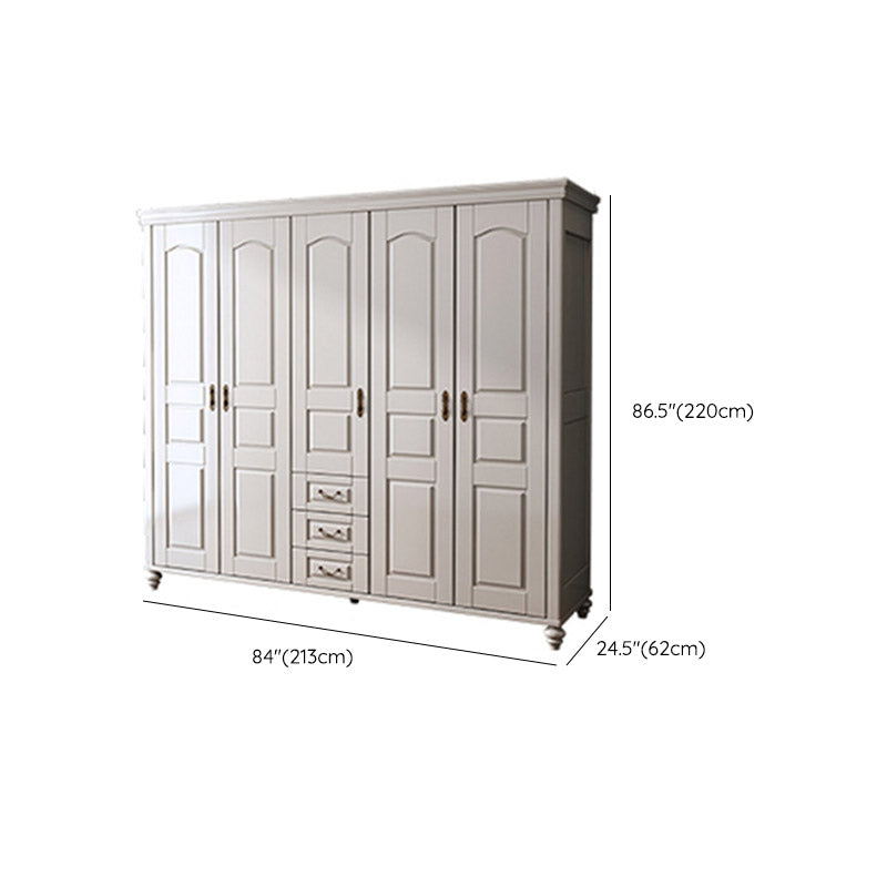 French Country Style Wardrobe Armoire Wooden Wardrobe for Home
