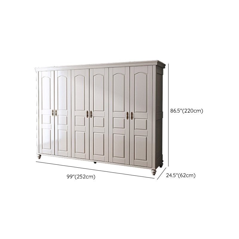 French Country Style Wardrobe Armoire Wooden Wardrobe for Home