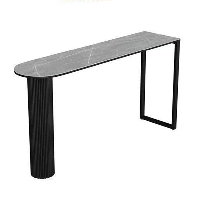 Industrial Style Bar Table Stone Top Bar Table for Living Room