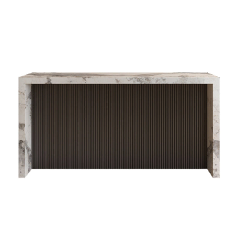 Modern Style Bar Table Stone Rectangle Bar Table for Living Room