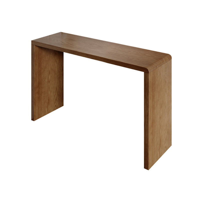 Modern Style Bar Table Rectangle Solid Wood Bar Table for Living Room