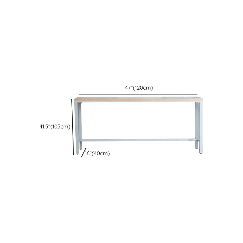 Modern Bar Table Set 1/2/5 Pieces Pine Solid Wood Rectangle Bistro Set