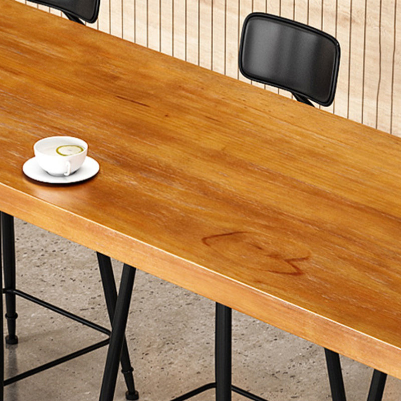 1/2/9 Pieces Bar Stool and Table Set Solid Wood Pub Table Set