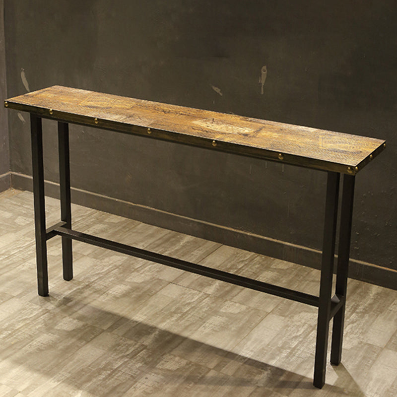 Modern Bar Table Set 1/2/5 Pieces Solid Wood Rectangle Bistro Set for Indoor