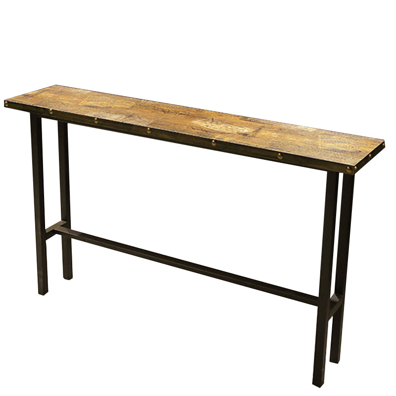 Modern Bar Table Set 1/2/5 Pieces Solid Wood Rectangle Bistro Set for Indoor