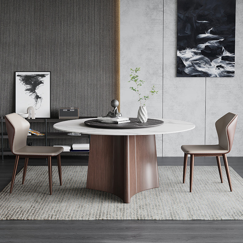 Contemporary 1/3/4/7/11 Pieces Furniture Round Stone Dining Set for Home