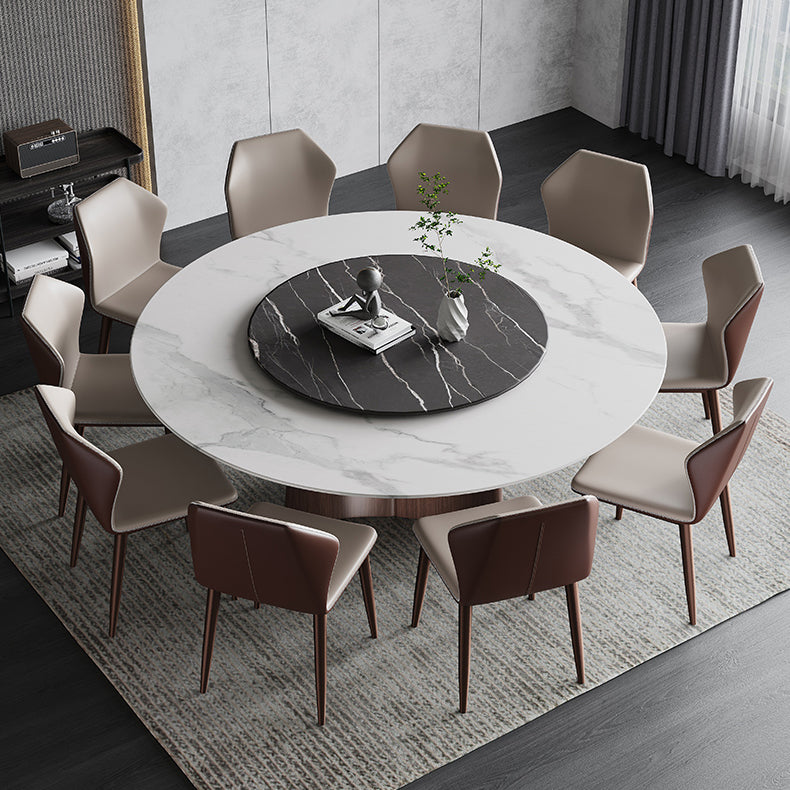 Contemporary 1/3/4/7/11 Pieces Furniture Round Stone Dining Set for Home
