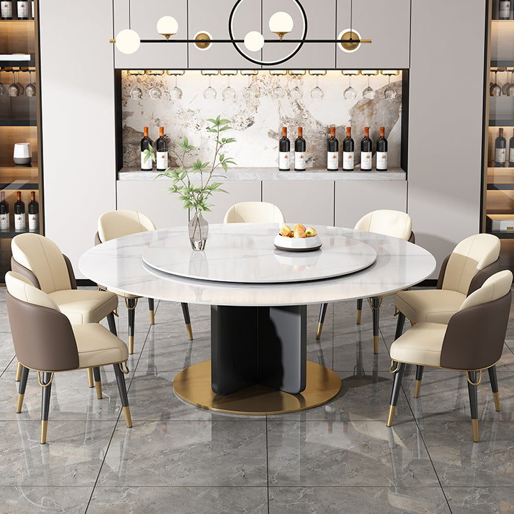 Contemporary 1/4/8/11 Pieces Furniture Round Stone Dining Set for Home
