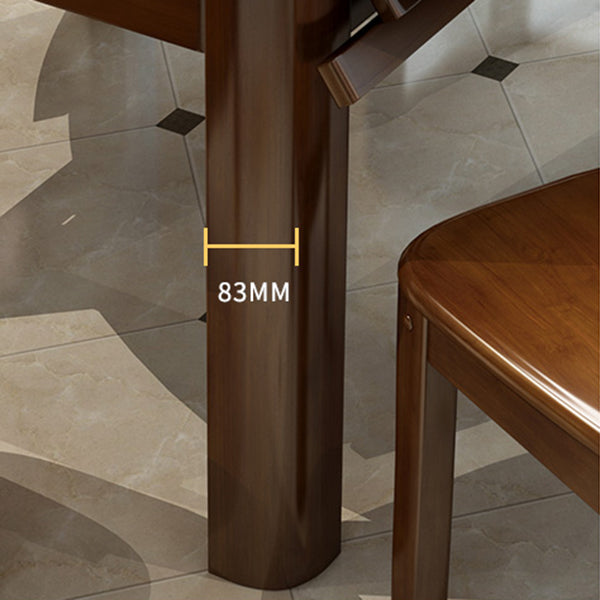 Modern Style Dining Table Solid Wood Butterfly Leaf Dining Table for Kitchen Use