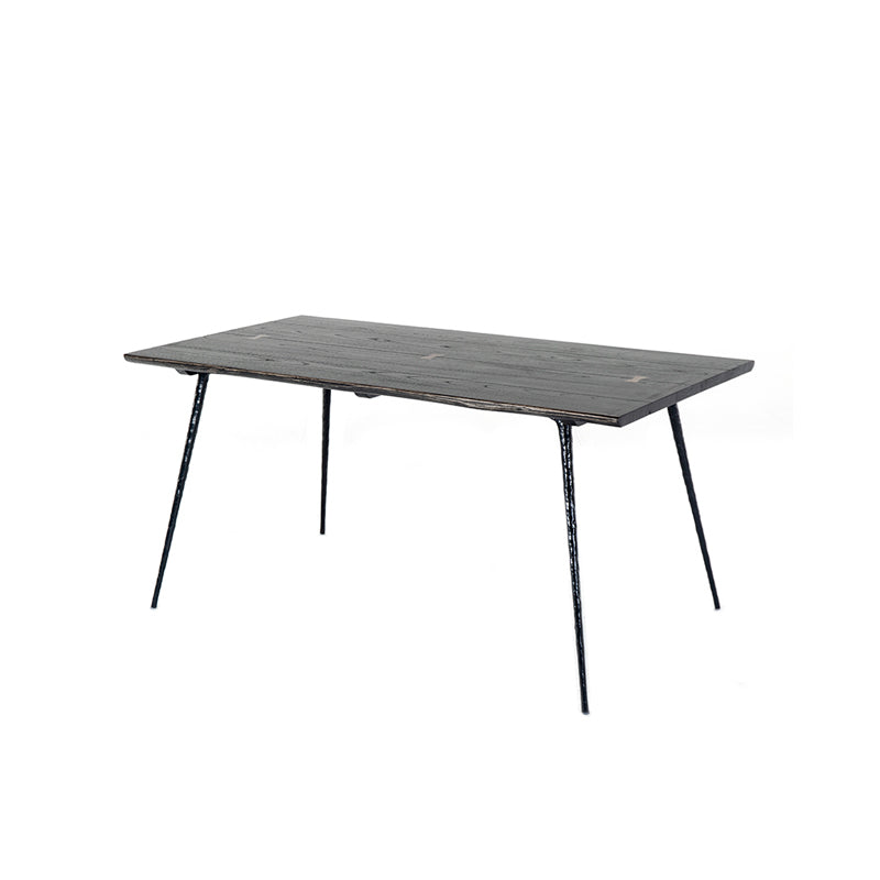 Industrial Dining Table Rectangle Wood Dinner Table for Dining Room