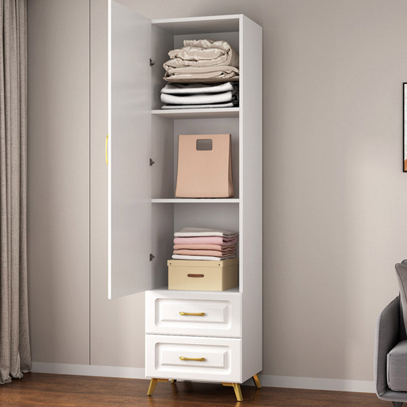 Modern Wardrobe Armoire Solid Wood Wardrobe Cabinet with Door