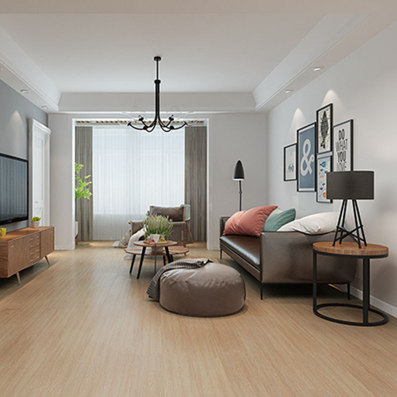 Laminate Pine Wood Click Lock Rectangular Textured Scratch Resistant Indoor Laminate Floor