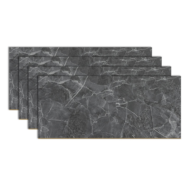 Rectangular Laminate Floor Wooden Marble Print Click Lock Scratch Resistant Laminate Floor