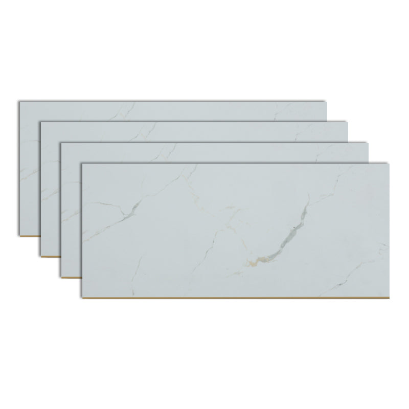 Rectangular Laminate Floor Wooden Marble Print Click Lock Scratch Resistant Laminate Floor