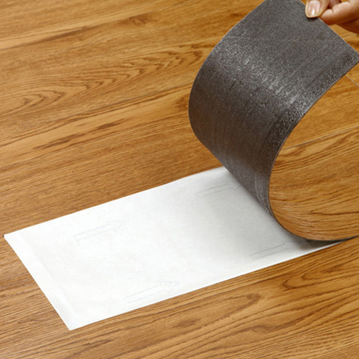 Smooth PVC Flooring Peel and Stick Wood Look Rectangle Vinyl Flooring