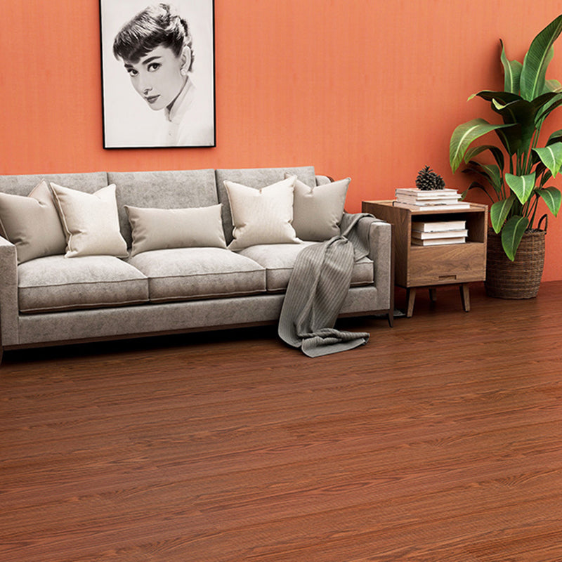 PVC Flooring Peel and Stick Smooth Wood Look Rectangle Vinyl Flooring