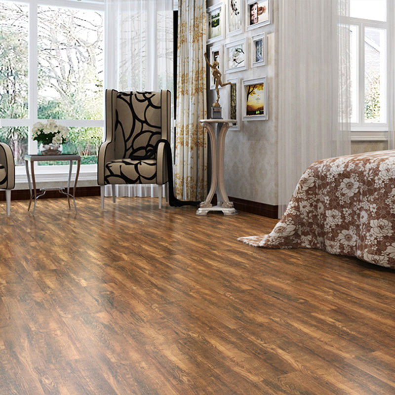 PVC Flooring Peel and Stick Smooth Wood Look Rectangle Vinyl Flooring