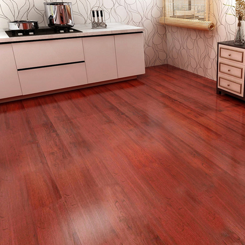PVC Flooring Peel and Stick Smooth Wood Look Rectangle Vinyl Flooring