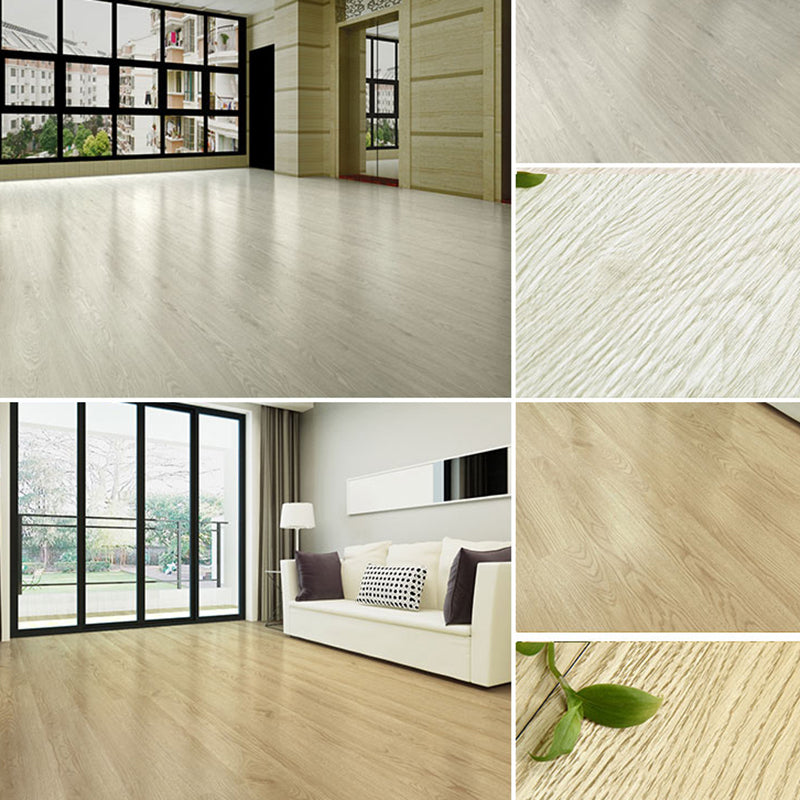 Rectangle PVC Flooring Peel and Stick Smooth Wood Look Vinyl Flooring