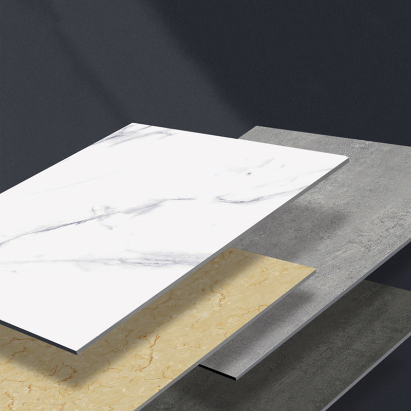 Peel and Stick PVC Flooring Low Gloss Imitation Marble Waterproof Square Vinyl Flooring