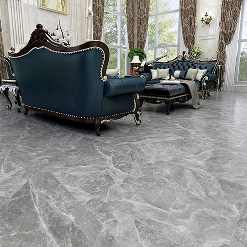 Peel and Stick PVC Flooring Low Gloss Imitation Marble Waterproof Square Vinyl Flooring