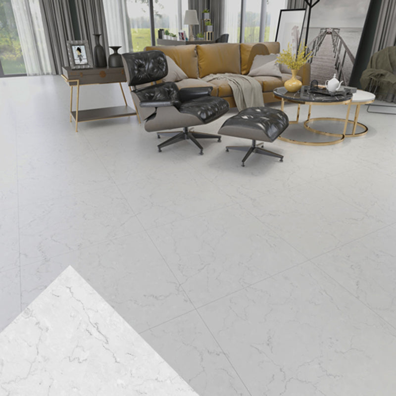 Peel and Stick PVC Flooring Low Gloss Imitation Marble Waterproof Square Vinyl Flooring