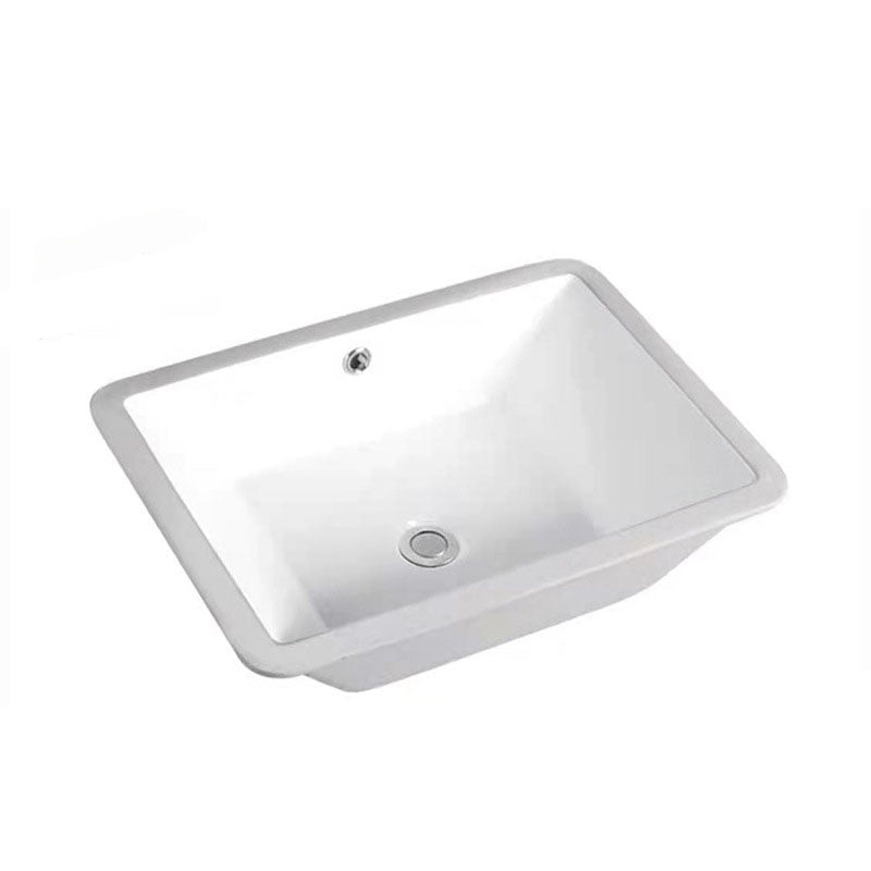 Rectangular Bathroom Sink Porcelain Modern Bathroom Sink(Not Included Faucets)