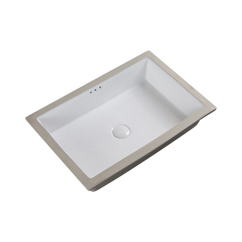 Rectangular Bathroom Sink Porcelain Modern Bathroom Sink(Not Included Faucets)